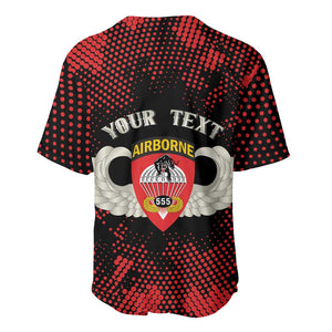Personalized 555th Parachute Infantry Baseball Jersey Triple Nickles Airborne Veteran Tribute