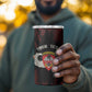 Personalized 555th Parachute Infantry 4 in 1 Can Cooler Tumbler Triple Nickles Airborne Veteran Tribute