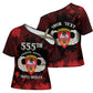 Personalized 555th Parachute Infantry Cross Shoulder Shirt Triple Nickles Airborne Veteran Tribute