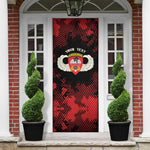 Personalized 555th Parachute Infantry Door Cover Triple Nickles Airborne Veteran Tribute