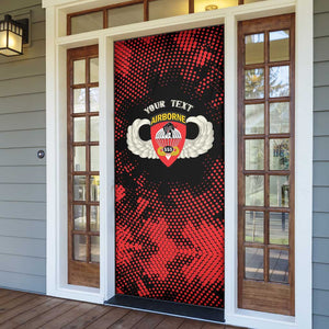 Personalized 555th Parachute Infantry Door Cover Triple Nickles Airborne Veteran Tribute