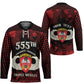 Personalized 555th Parachute Infantry Hockey Jersey Triple Nickles Airborne Veteran Tribute
