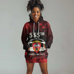 Personalized 555th Parachute Infantry Hoodie Dress Triple Nickles Airborne Veteran Tribute