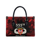 555th Parachute Infantry Leather Bag Triple Nickles Airborne Veteran Tribute