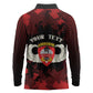 Personalized 555th Parachute Infantry Long Sleeve Polo Shirt Triple Nickles Airborne Veteran Tribute