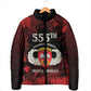 Personalized 555th Parachute Infantry Padded Jacket Triple Nickles Airborne Veteran Tribute