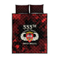 555th Parachute Infantry Quilt Bed Set Triple Nickles Airborne Veteran Tribute