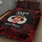 555th Parachute Infantry Quilt Bed Set Triple Nickles Airborne Veteran Tribute