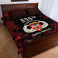 555th Parachute Infantry Quilt Bed Set Triple Nickles Airborne Veteran Tribute