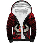 Personalized 555th Parachute Infantry Sherpa Hoodie Triple Nickles Airborne Veteran Tribute