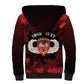 Personalized 555th Parachute Infantry Sherpa Hoodie Triple Nickles Airborne Veteran Tribute