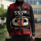 Personalized 555th Parachute Infantry Sleeveless Puffer Jacket Triple Nickles Airborne Veteran Tribute