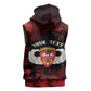 Personalized 555th Parachute Infantry Sleeveless Zip Hoodie Triple Nickles Airborne Veteran Tribute