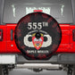 555th Parachute Infantry Spare Tire Cover Triple Nickles Airborne Veteran Tribute