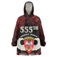 Personalized 555th Parachute Infantry Wearable Blanket Hoodie Triple Nickles Airborne Veteran Tribute