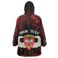 Personalized 555th Parachute Infantry Wearable Blanket Hoodie Triple Nickles Airborne Veteran Tribute
