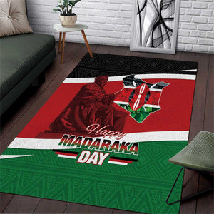Kenya Madaraka Day Area Rug Jomo Kenyatta With Map