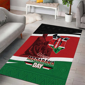Kenya Madaraka Day Area Rug Jomo Kenyatta With Map