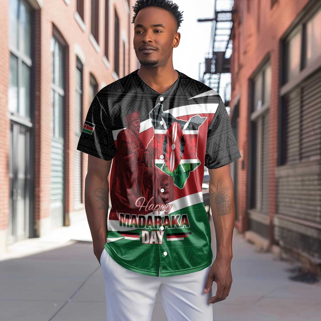 Kenya Madaraka Day Baseball Jersey Jomo Kenyatta With Map
