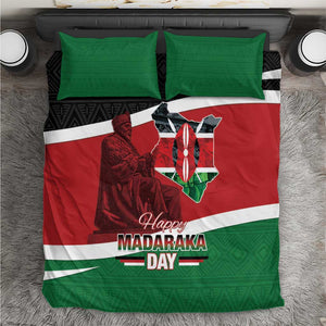 Kenya Madaraka Day Bedding Set Jomo Kenyatta With Map