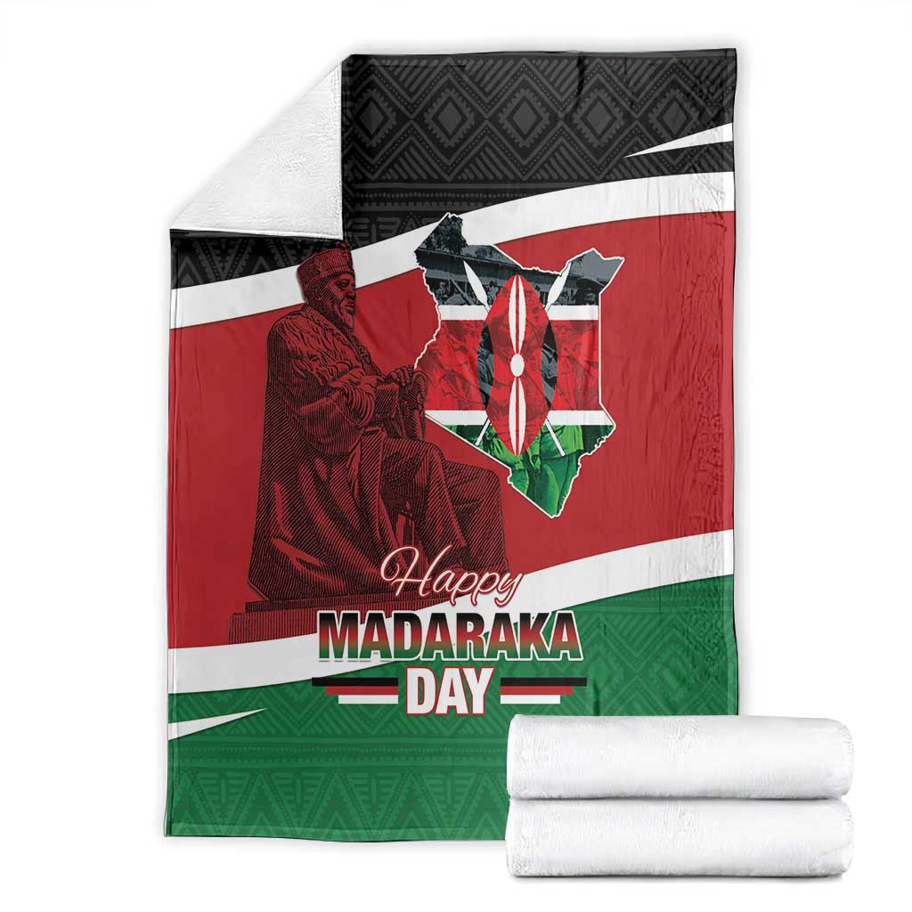 Kenya Madaraka Day Blanket Jomo Kenyatta With Map
