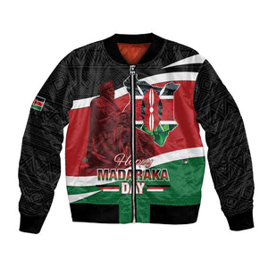 Kenya Madaraka Day Bomber Jacket Jomo Kenyatta With Map