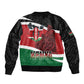 Kenya Madaraka Day Bomber Jacket Jomo Kenyatta With Map