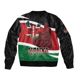 Kenya Madaraka Day Bomber Jacket Jomo Kenyatta With Map