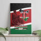 Kenya Madaraka Day Canvas Wall Art Jomo Kenyatta With Map