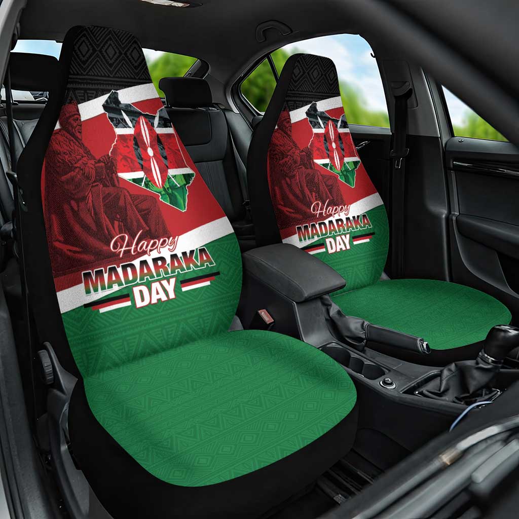 Kenya Madaraka Day Car Seat Cover Jomo Kenyatta With Map