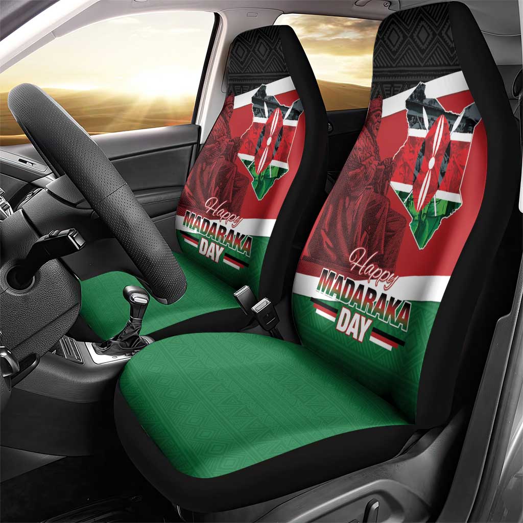 Kenya Madaraka Day Car Seat Cover Jomo Kenyatta With Map