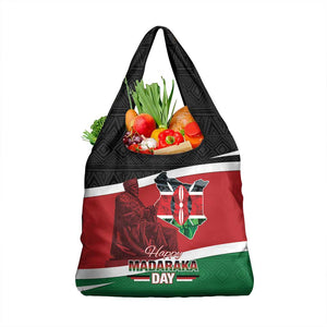 Kenya Madaraka Day Grocery Bag Jomo Kenyatta With Map