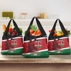 Kenya Madaraka Day Grocery Bag Jomo Kenyatta With Map