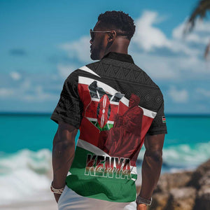 Kenya Madaraka Day Hawaiian Shirt Jomo Kenyatta With Map