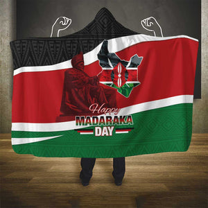 Kenya Madaraka Day Hooded Blanket Jomo Kenyatta With Map