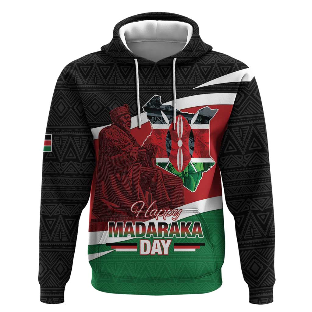 Kenya Madaraka Day Hoodie Jomo Kenyatta With Map