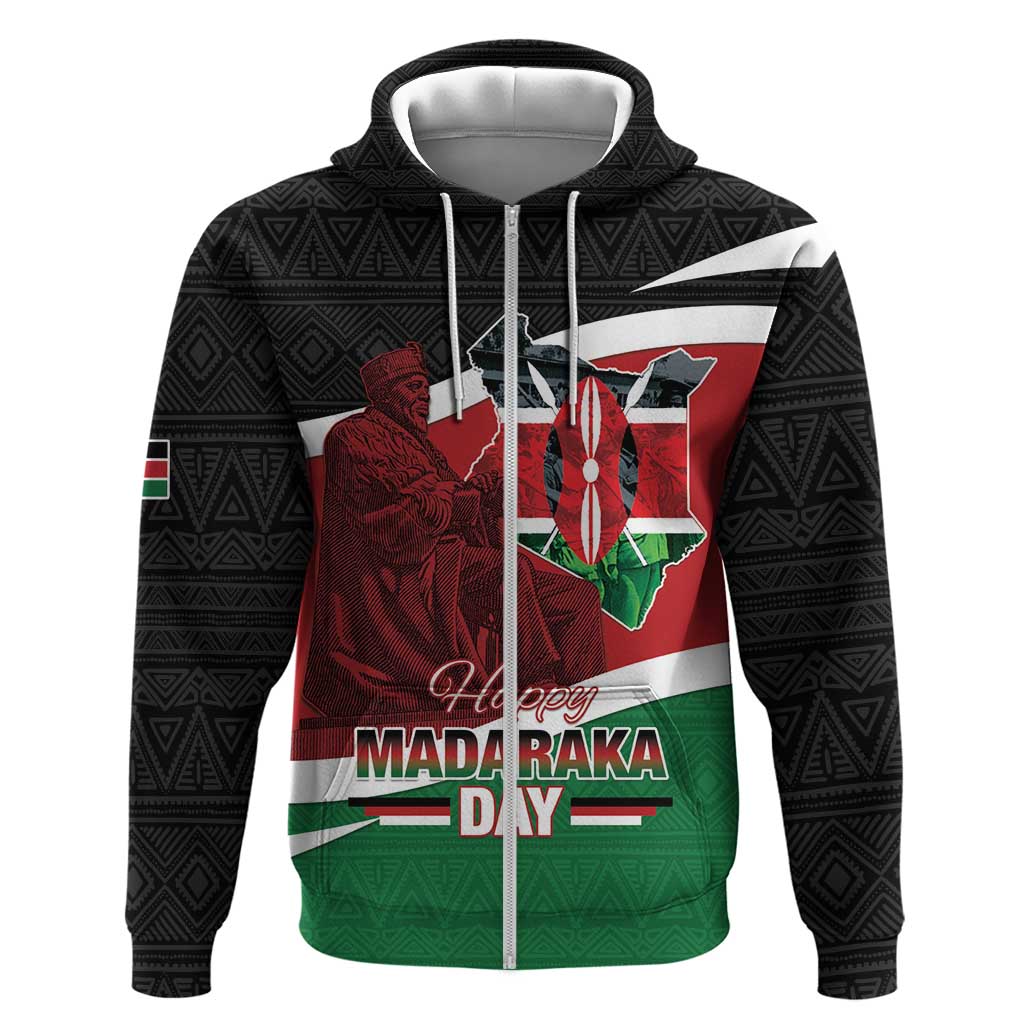 Kenya Madaraka Day Hoodie Jomo Kenyatta With Map