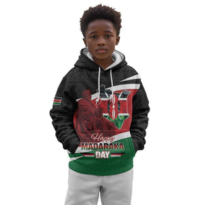 Kenya Madaraka Day Kid Hoodie Jomo Kenyatta With Map
