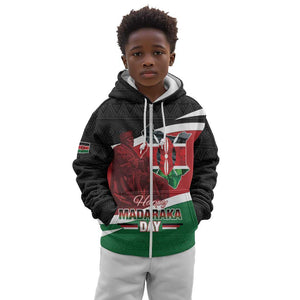 Kenya Madaraka Day Kid Hoodie Jomo Kenyatta With Map