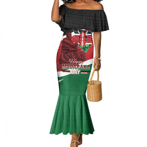 Kenya Madaraka Day Mermaid Dress Jomo Kenyatta With Map