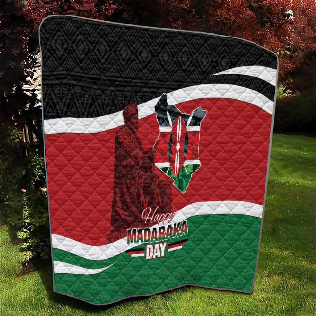 Kenya Madaraka Day Quilt Jomo Kenyatta With Map