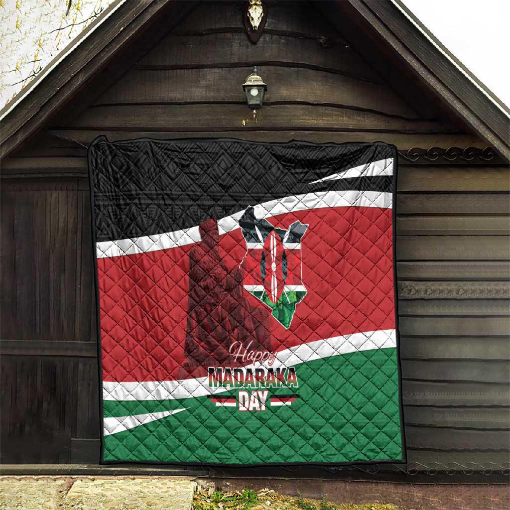 Kenya Madaraka Day Quilt Jomo Kenyatta With Map