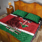 Kenya Madaraka Day Quilt Bed Set Jomo Kenyatta With Map