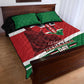 Kenya Madaraka Day Quilt Bed Set Jomo Kenyatta With Map
