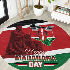 Kenya Madaraka Day Round Carpet Jomo Kenyatta With Map
