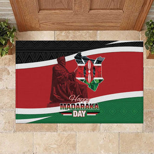 Kenya Madaraka Day Rubber Doormat Jomo Kenyatta With Map