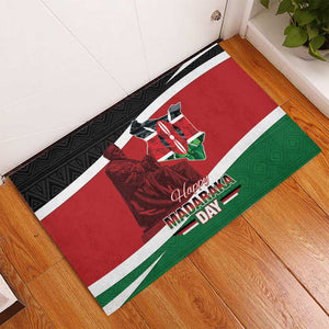 Kenya Madaraka Day Rubber Doormat Jomo Kenyatta With Map
