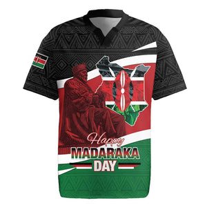 Kenya Madaraka Day Rugby Jersey Jomo Kenyatta With Map