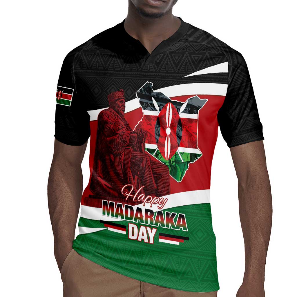 Kenya Madaraka Day Rugby Jersey Jomo Kenyatta With Map