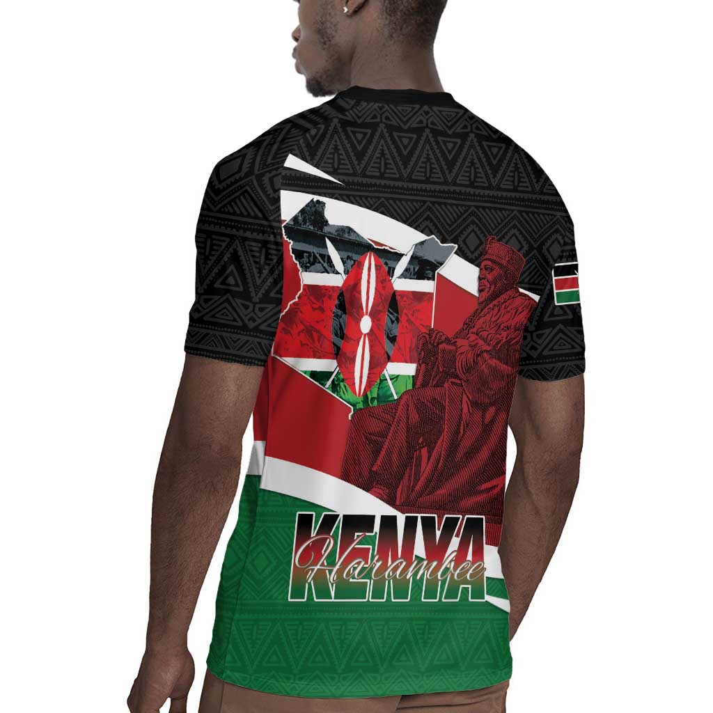 Kenya Madaraka Day Rugby Jersey Jomo Kenyatta With Map